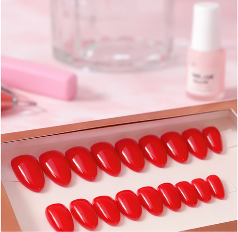 Red Velvet Rush Press-On Nails ❤️