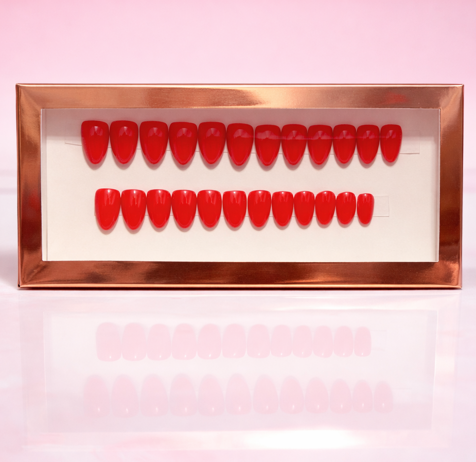 Red Velvet Rush Press-On Nails ❤️