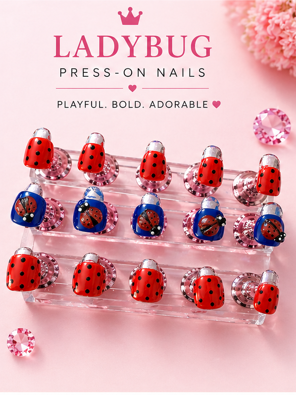 Lucky Lady Minis🐞✨ Kids Press-On Nails