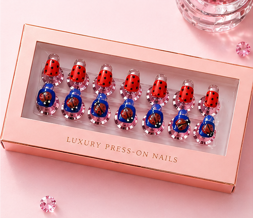 Lucky Lady Minis🐞✨ Kids Press-On Nails