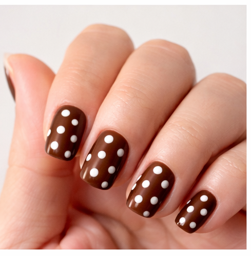 Mocha Pop Press-On Nails 🤎✨